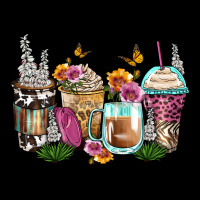 Floral Coffee Cups Ladies Tee | Teevron