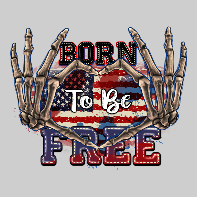 Born To Be Free 4th Of July Premium Tee by CowGirlArtShop | Teevron