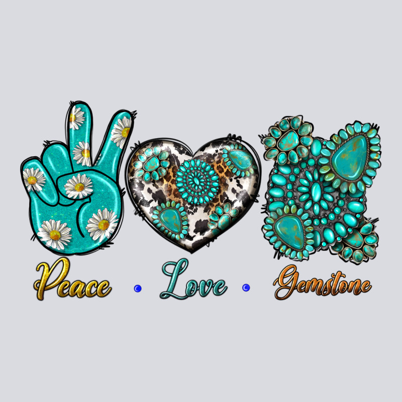 Peace Love Gemstone Zipper Hoodie by BundleAndBundleShop | Teevron