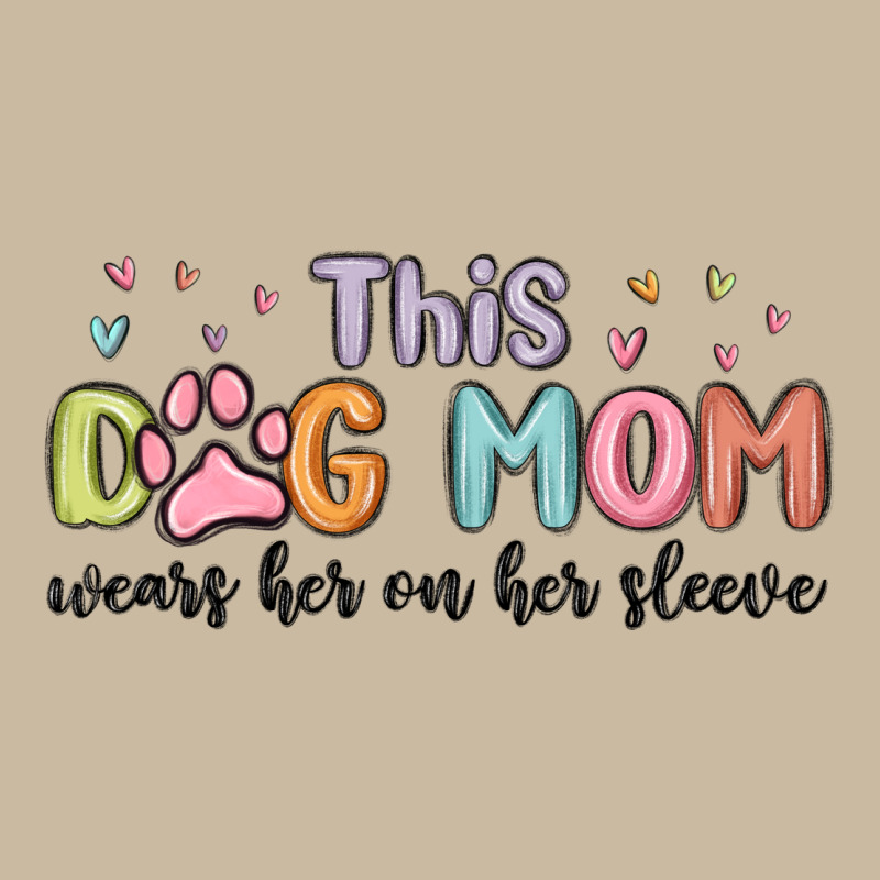 This Dog Mom Wears Her Heart On Her Sleeve Long Sleeve Tee by MaliasSmallBusiness | Teevron