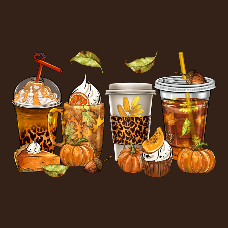 Fall Coffee Cups Heavy Core Tee by texasbilliewilder | Teevron