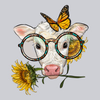 Charolais Calf With Sunflowers And Butterfly Classic Tee | Teevron