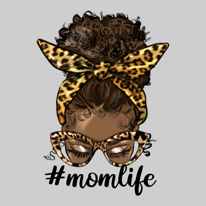 Afro Messy Bun Mom Life Premium Tee by HRA Design Shop | Teevron