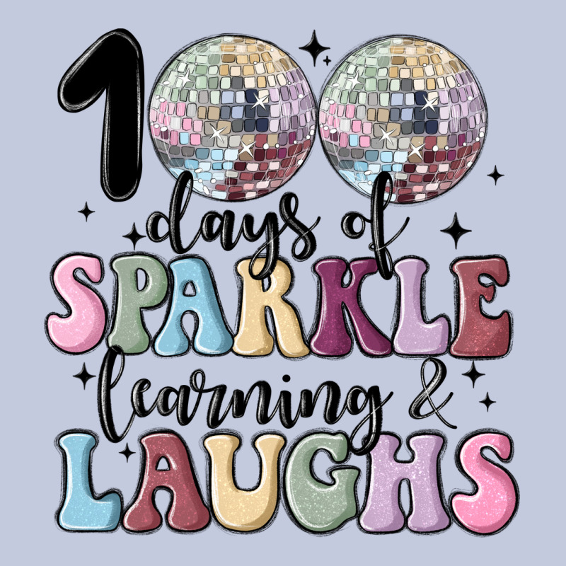 100 Days Of Sparkle Learning And Laugh Faux Sequin Long Sleeve Tee by MaliasSmallBusiness | Teevron