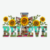 Western Believe Sunflowers Flowers Urban Heavy Tee | Teevron