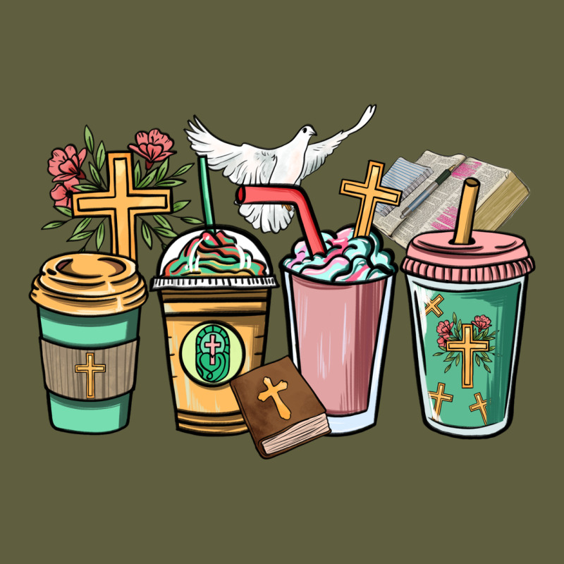 Faith Coffee Cups Vintage Tee by NancyCooperArtShop | Teevron