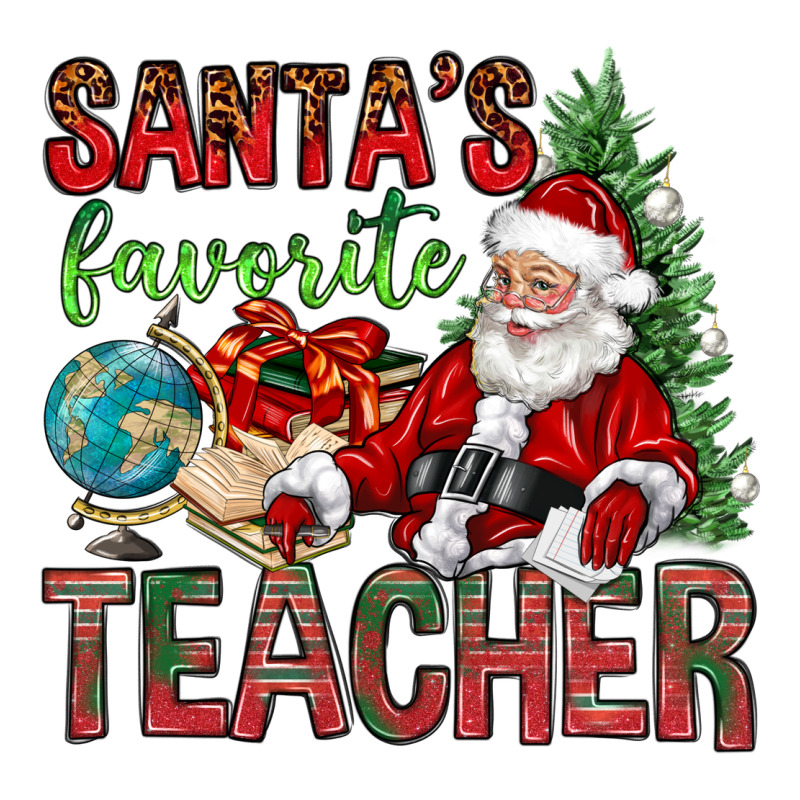 Santa's Favorite Teacher Zipper Hoodie by BundleAndBundleShop | Teevron