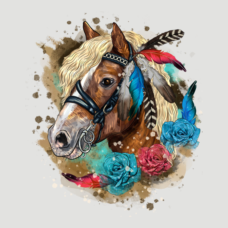 Haflinger Horse Floral Classic Tee by LillyAllenDesigns | Teevron