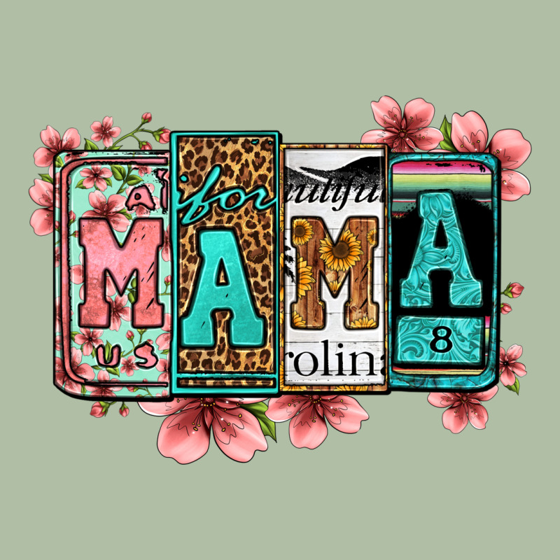 License Letters Floral Mama Urban Heavy Tee by Jasminsmagicworld | Teevron