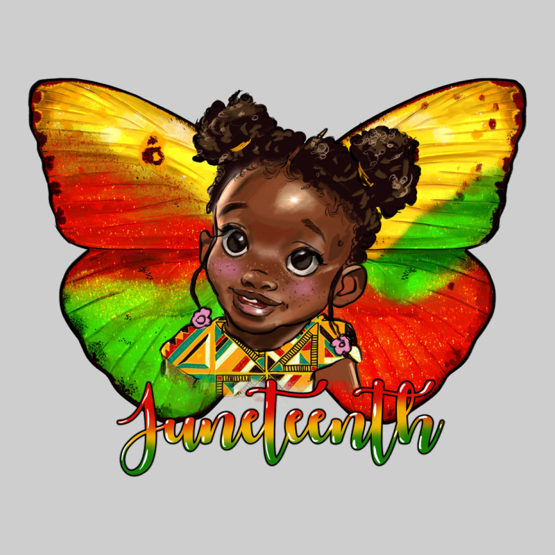 Juneteenth Butterfly Black Girl Premium Tee by HRA Design Shop | Teevron