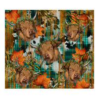 fall cowhide highland cow tumbler | Teevron