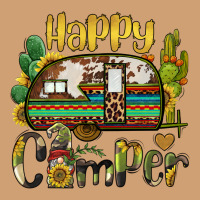 Happy Camper Caravan And Gnome Vintage Tee | Teevron
