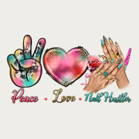 Peace Love Nail Hustler Zipper Hoodie | Teevron