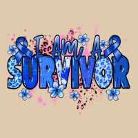 I Am A Survivor Colon Cancer Blue Ribbon Heavyweight Sweatshirt | Teevron