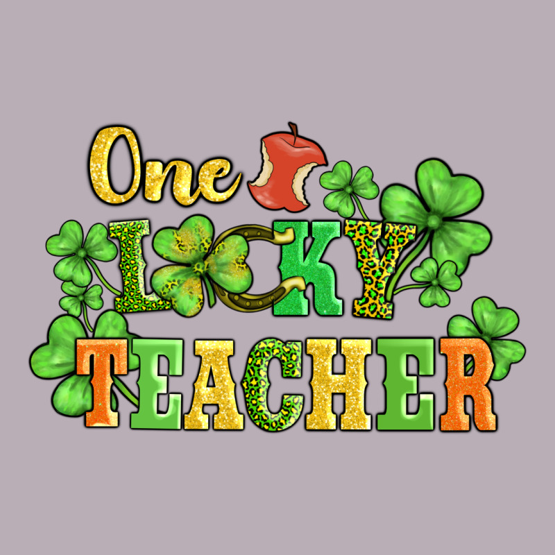One Lucky Teacher Vintage Tee by AdoDesignShop | Teevron