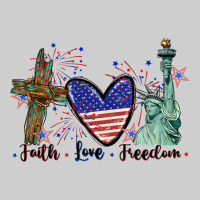 Faith Love Freedom 4th Of July Premium Tee | Teevron