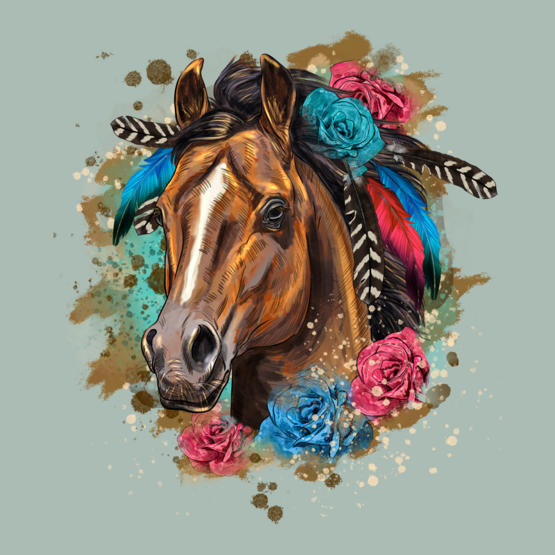 Quarter Horse Floral Classic Tee by LillyAllenDesigns | Teevron
