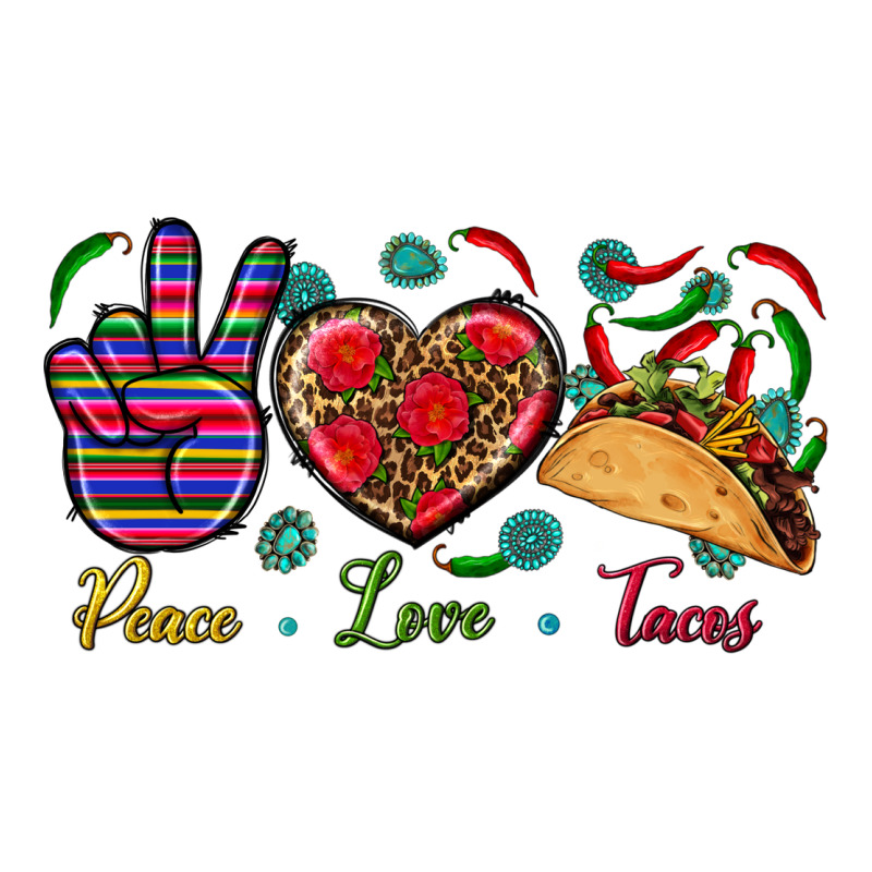 Peace Love Tacos Zipper Hoodie by BundleAndBundleShop | Teevron