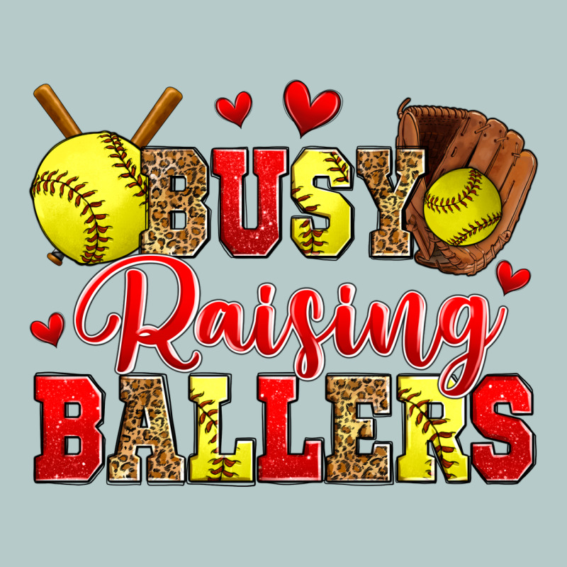 Busy Raising Ballers Softball Heavy Core Tee by Zillion Design Studio | Teevron