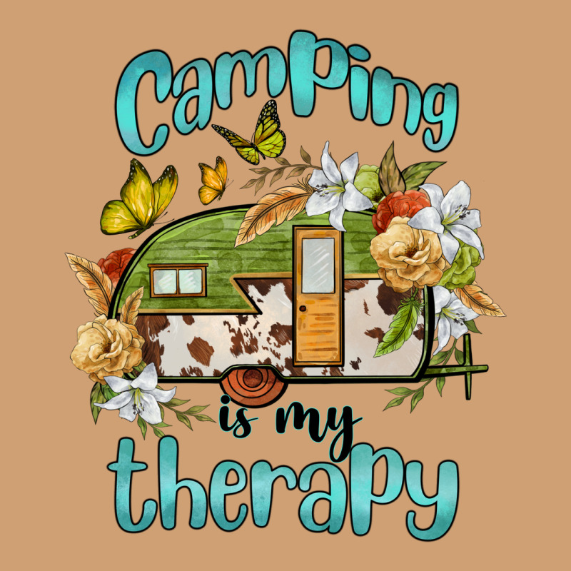 Camping Is My Therapy Vintage Tee by BarkalooDesign | Teevron