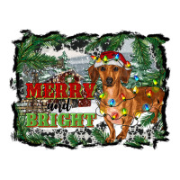 merry and bright  dachshund with farm | Teevron