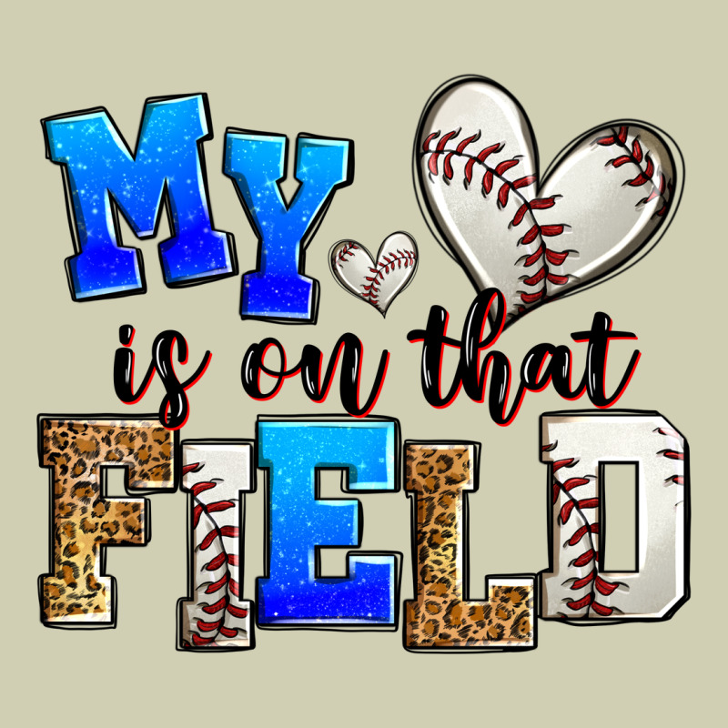 My Heart Is On That Field Baseball Heavy Core Tee by Zillion Design Studio | Teevron