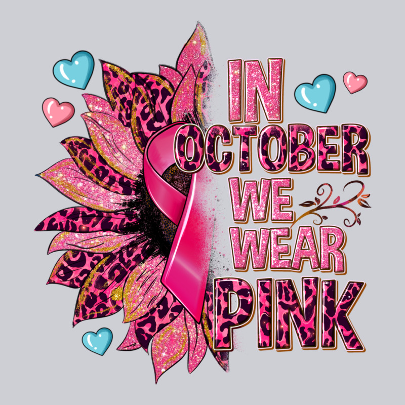 In October We Wear Pink Heavyweight Sweatshirt by NancyCooperArtShop | Teevron