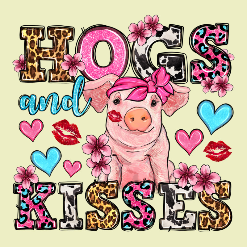 Hogs And Kisses Pig  Olivia Urban Hoodie by OliviaCreatesArt | Teevron