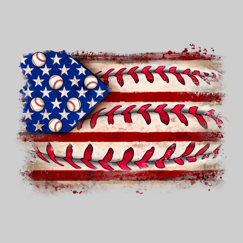 Baseball American Flag Premium Tee by Neo Western | Teevron