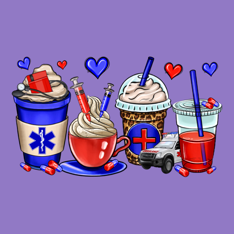 Emt Emergency Medical Technician Coffee Cups Urban Hoodie by OliviaCreatesArt | Teevron