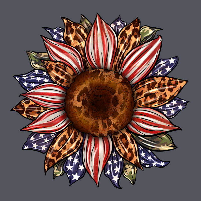 Usa Flag Camouflage Leopard Sunflower Vintage Hoodie by Artiststas | Teevron