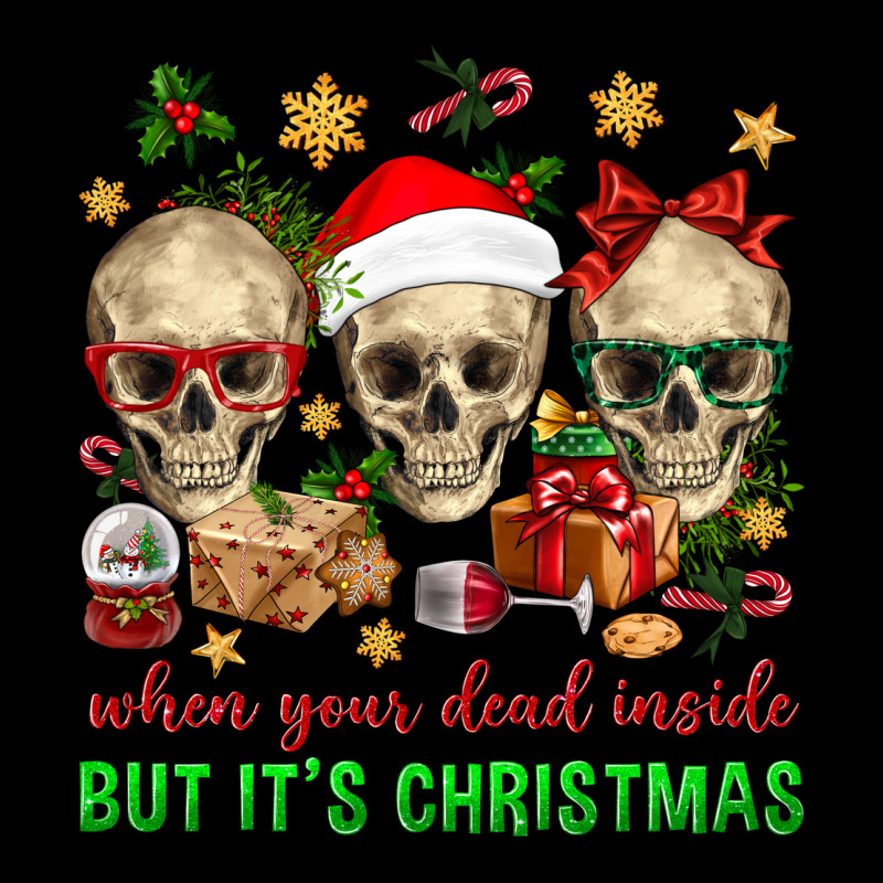 When Your Dead Inside But It's Christmas Zipper Hoodie by BundleAndBundleShop | Teevron