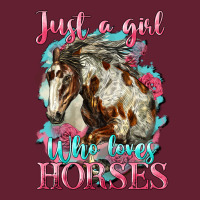 Just A Girl Who Loves Horses Mustang Classic Tee | Teevron