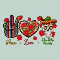 Peace Love Dia De Los Muertos Zipper Hoodie | Teevron