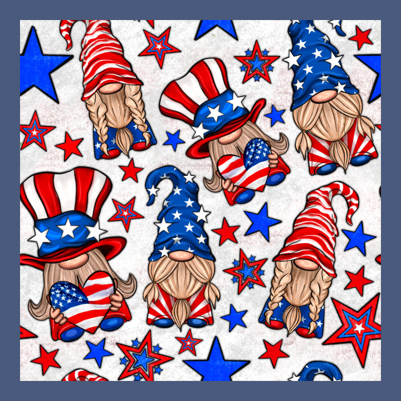 4th Of July Patriotic Gnome Seamless Pattern Vintage Hoodie by BundleAndBundleShop | Teevron