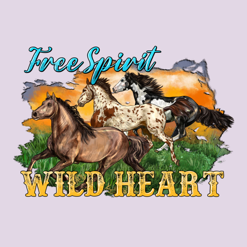Free Spirit Wild Heart 3 Horses Classic Tee by LillyAllenDesigns | Teevron