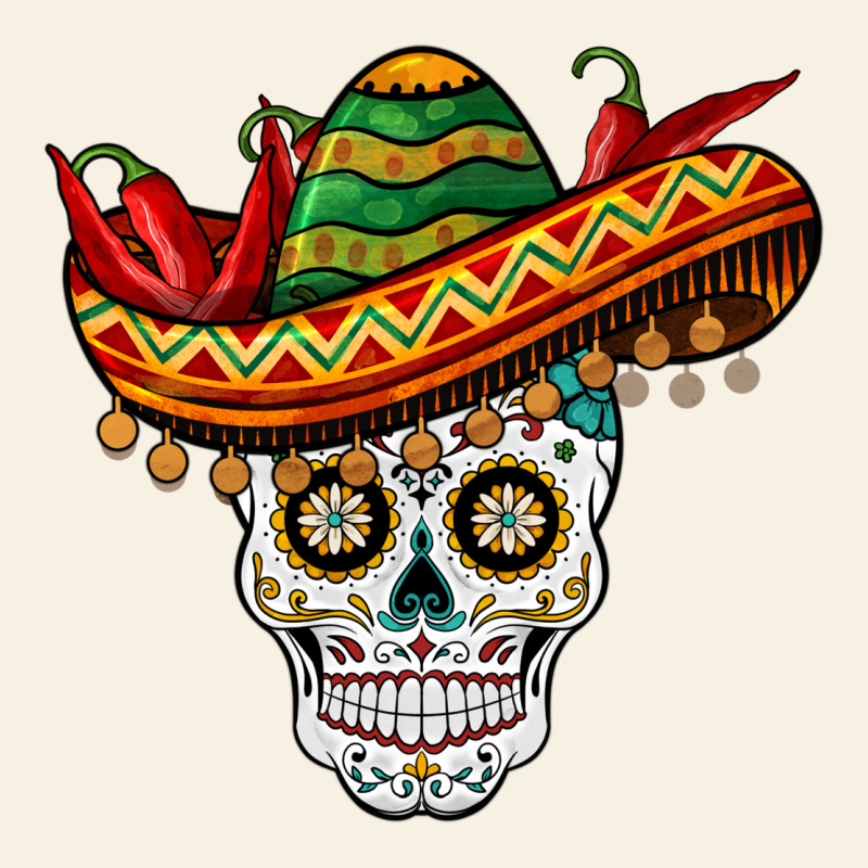 Cinco De Mayo Sombrero Skull Vintage Tee by BarkalooDesign | Teevron