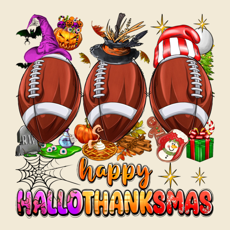 Happy Hallothanksmas Football Premium Hoodie by texasbilliewilder | Teevron
