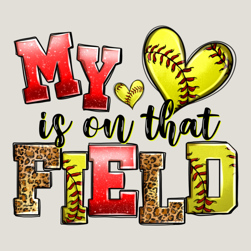 My Heart Is On That Field Softball Heavy Core Tee by Zillion Design Studio | Teevron