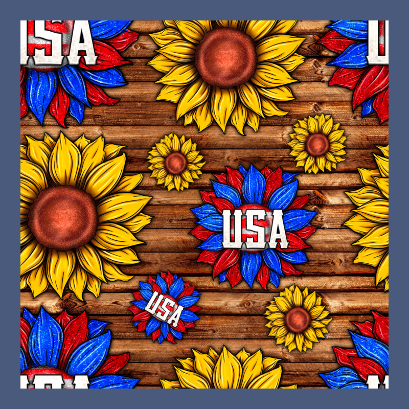 Usa Sunflower Seamless Pattern Vintage Hoodie by BundleAndBundleShop | Teevron