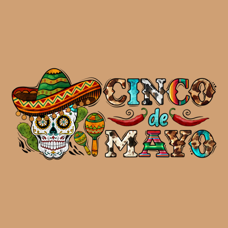 Cinco De Mayo Skull Vintage Tee by BarkalooDesign | Teevron