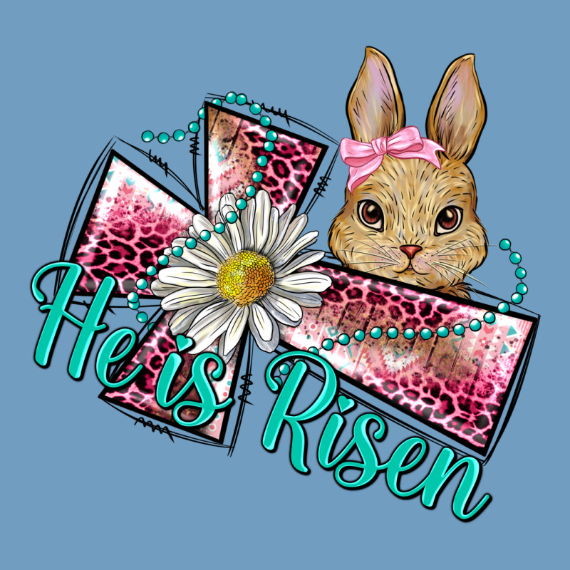 He Is Risen Cross Rabbit Urban Heavy Tee by BarkalooDesign | Teevron