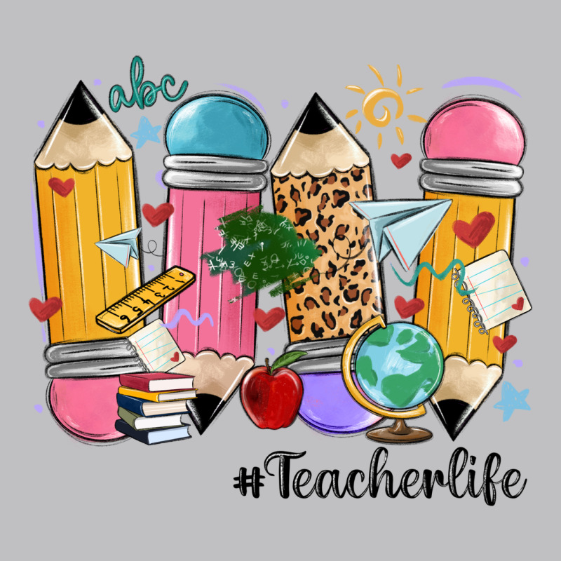 Teacher Life Pencils Long Sleeve Tee by MaliasSmallBusiness | Teevron