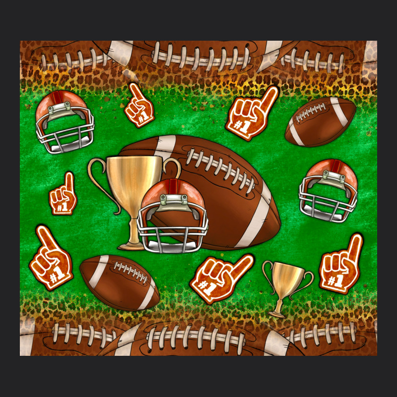 Football Leopard Vintage Tee by NancyCooperArtShop | Teevron