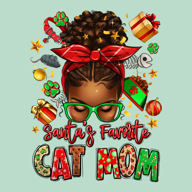 Santas Favorite Cat Mom Premium Hoodie by texasbilliewilder | Teevron