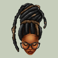 Afro Woman Faux Jumbo Locs Ladies Tee | Teevron