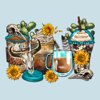 Bull Skull Coffee Cups Ladies Tee | Teevron