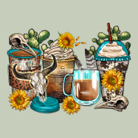 Bull Skull Coffee Cups Ladies Tee | Teevron