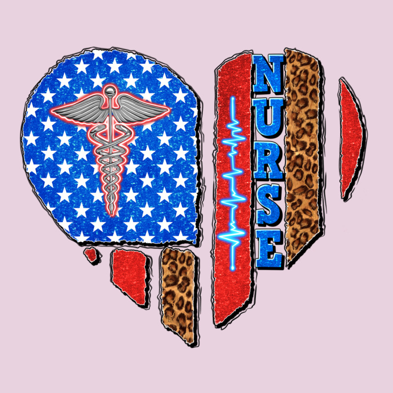 4th Of July Nurse Heart Flag Ladies Tee by texasbilliewilder | Teevron