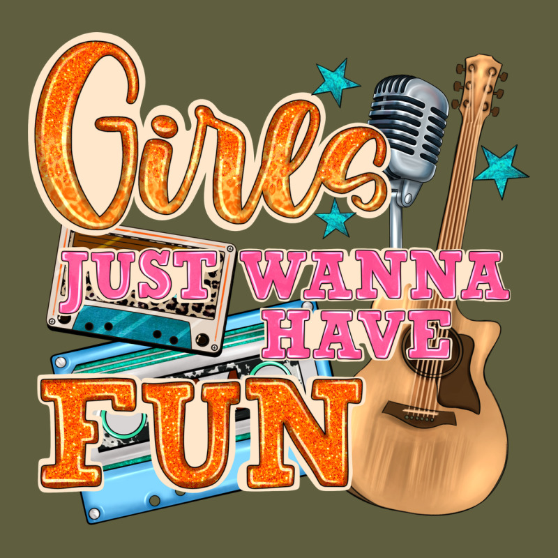 Girls Just Wanna Have Fun Vintage Tee by NancyCooperArtShop | Teevron
